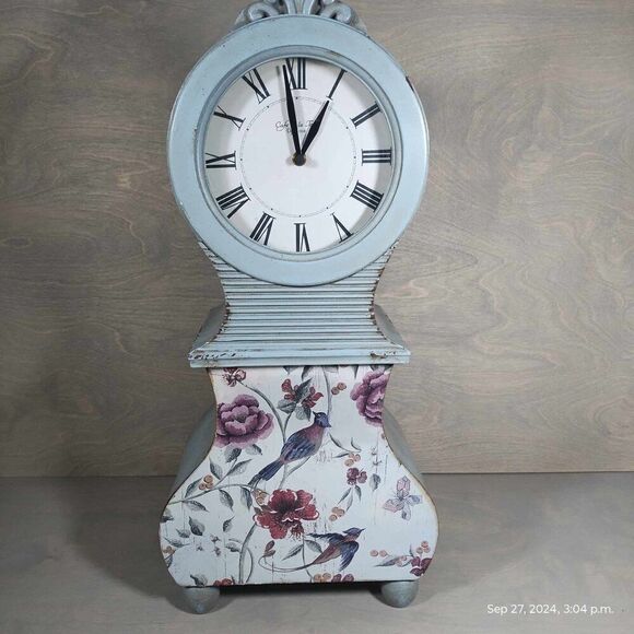 Stunning Pier one clock ornate flower birds battery operated alice in wonderland - Picture 4 of 16